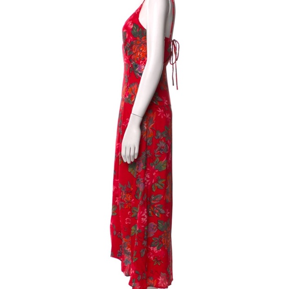 ASTR Floral Red Midi Dress - Picture 4 of 7